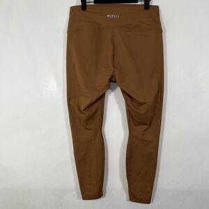 NoBull Ankle Leggings Womens Size Large Light Brown 30x27 Fitted Stretch Yoga